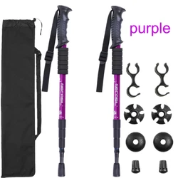 Set of Two Lightweight Aluminum Trekking Poles (Purple)