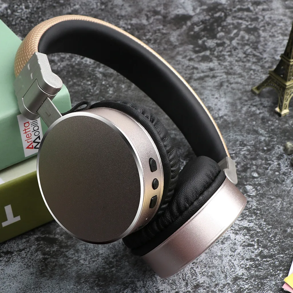 Bluetooth наушники над ухом Стерео Беспроводная гарнитура с микрофоном TF карта FM# BO