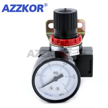 

AR2000 G1/4 Pressure Reducing Valve with Gauge Fitting Pneumatic Mini Air Pressure Relief Control Pneumatic Parts