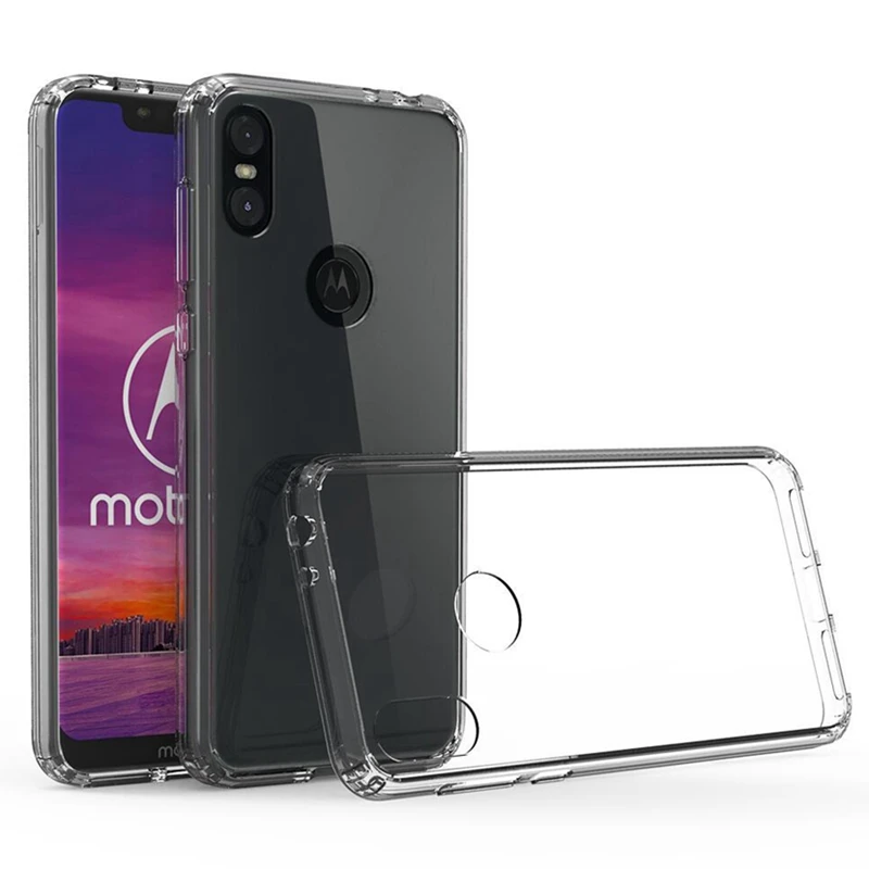 Гибридная Противоударная крышка воздушной подушке рамка чехол для Moto One Vision Crystal
