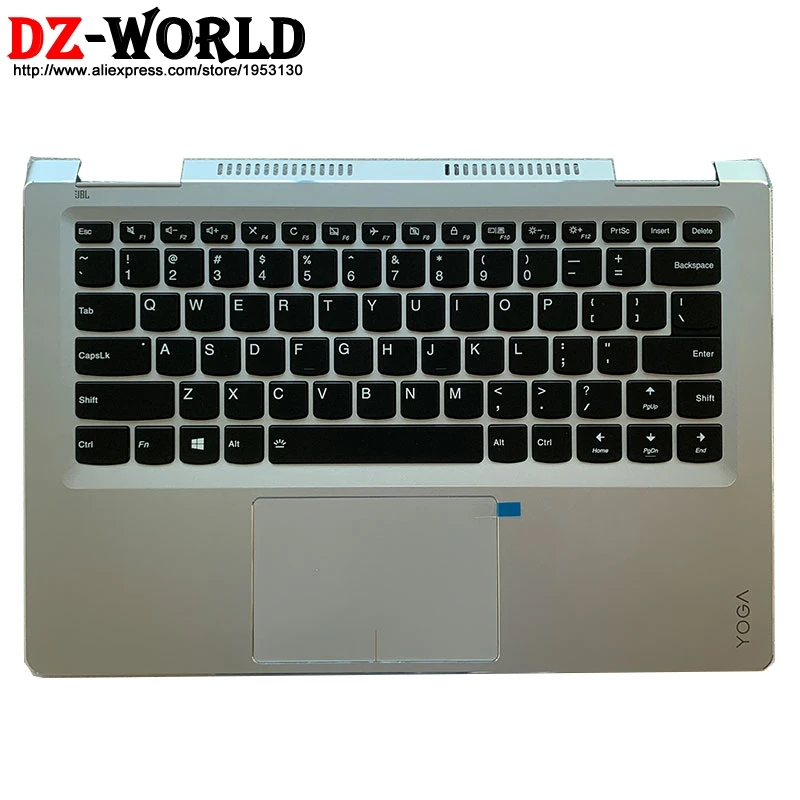 New Shell C Cover Palmrest Upper Case With US English Backlit Keyboard Touchpad for Lenovo Yoga 710-14ISK IKB Laptop 5CB0L47414 |