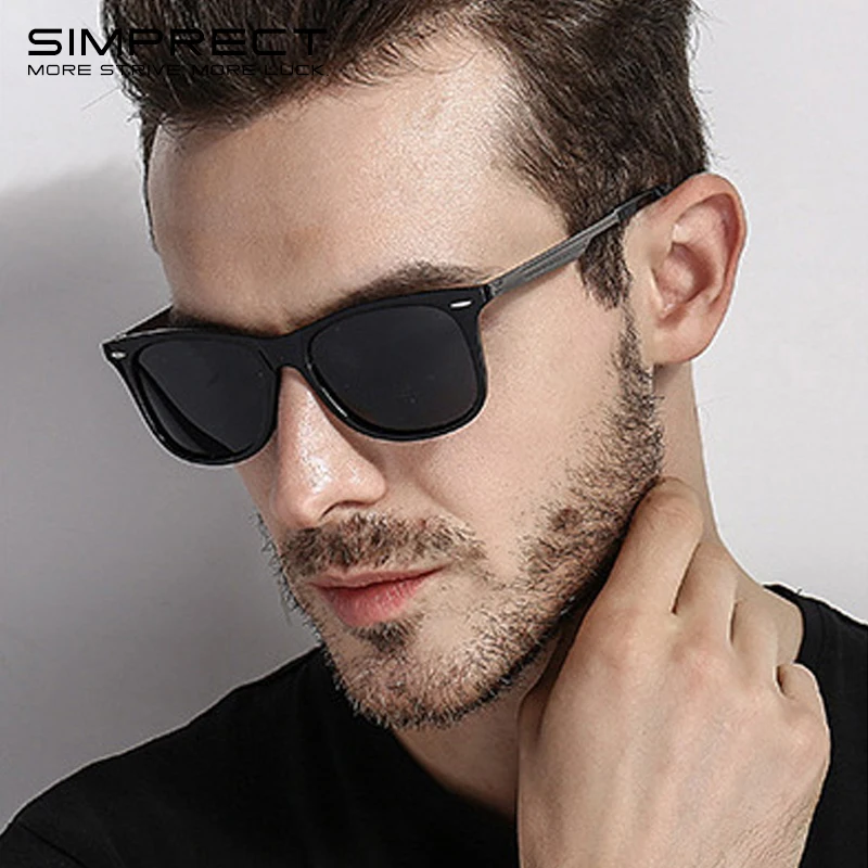 SIMPRECT поляризационные очки солнцезащитные мужские 2019 классическая мода UV400