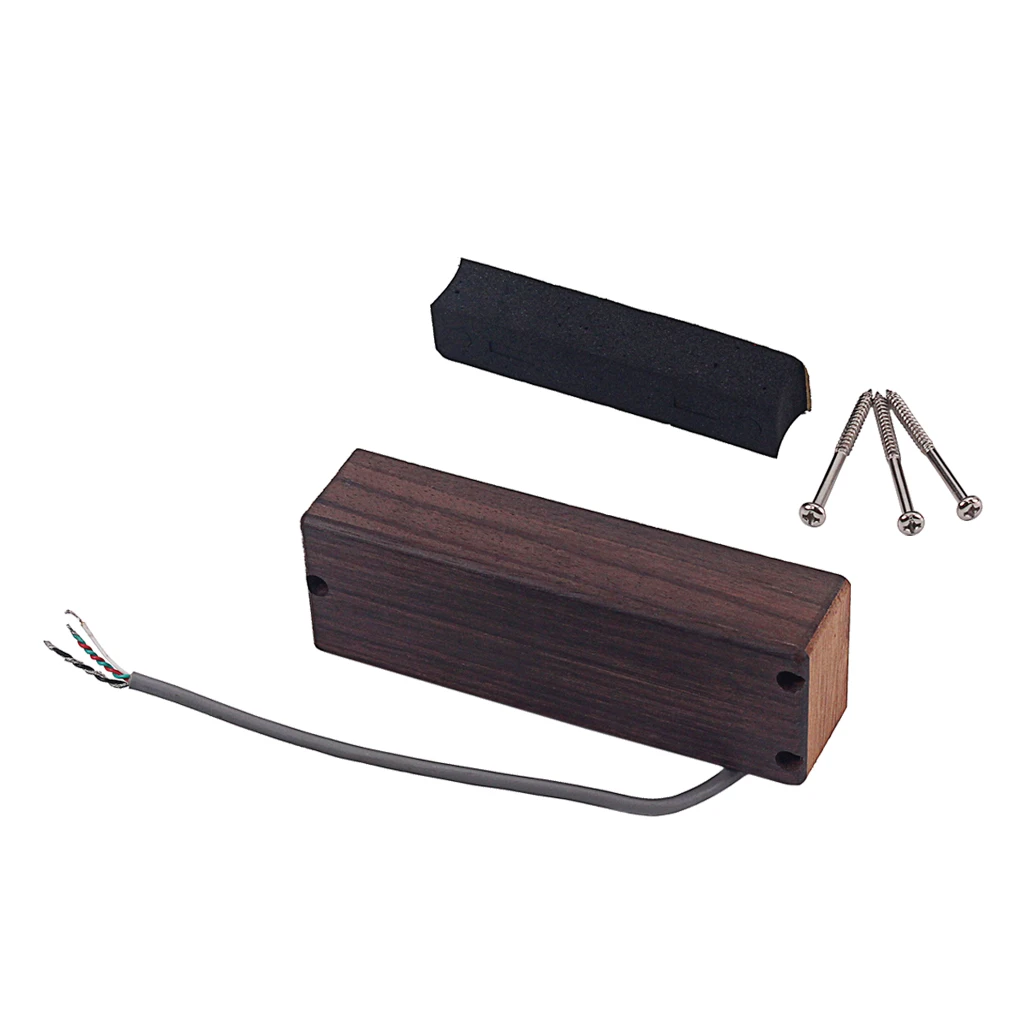 Soap Bar Style Pickup 111x37x25mm with Screws Sponge for 5-strings Jazz Bass Guitar