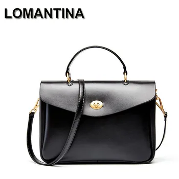 

LOMANTINA Women's Crossbody Bags For Ladies Briefcase Hand Bags Business Women Designer Handbag Messenger Bags Bolsa Feminina