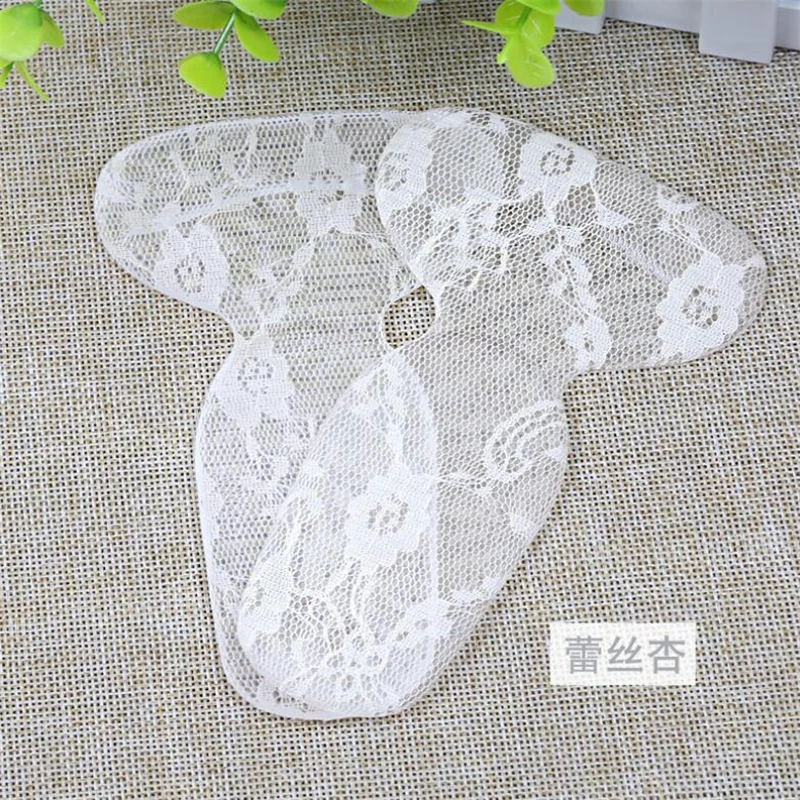 Lace Apricot 1 пара силиконовых стелек для женской обуви, гелевые стельки, защитные стельки для педикюра, противоскользящие стельки для обуви - Цвет: Lace Apricot