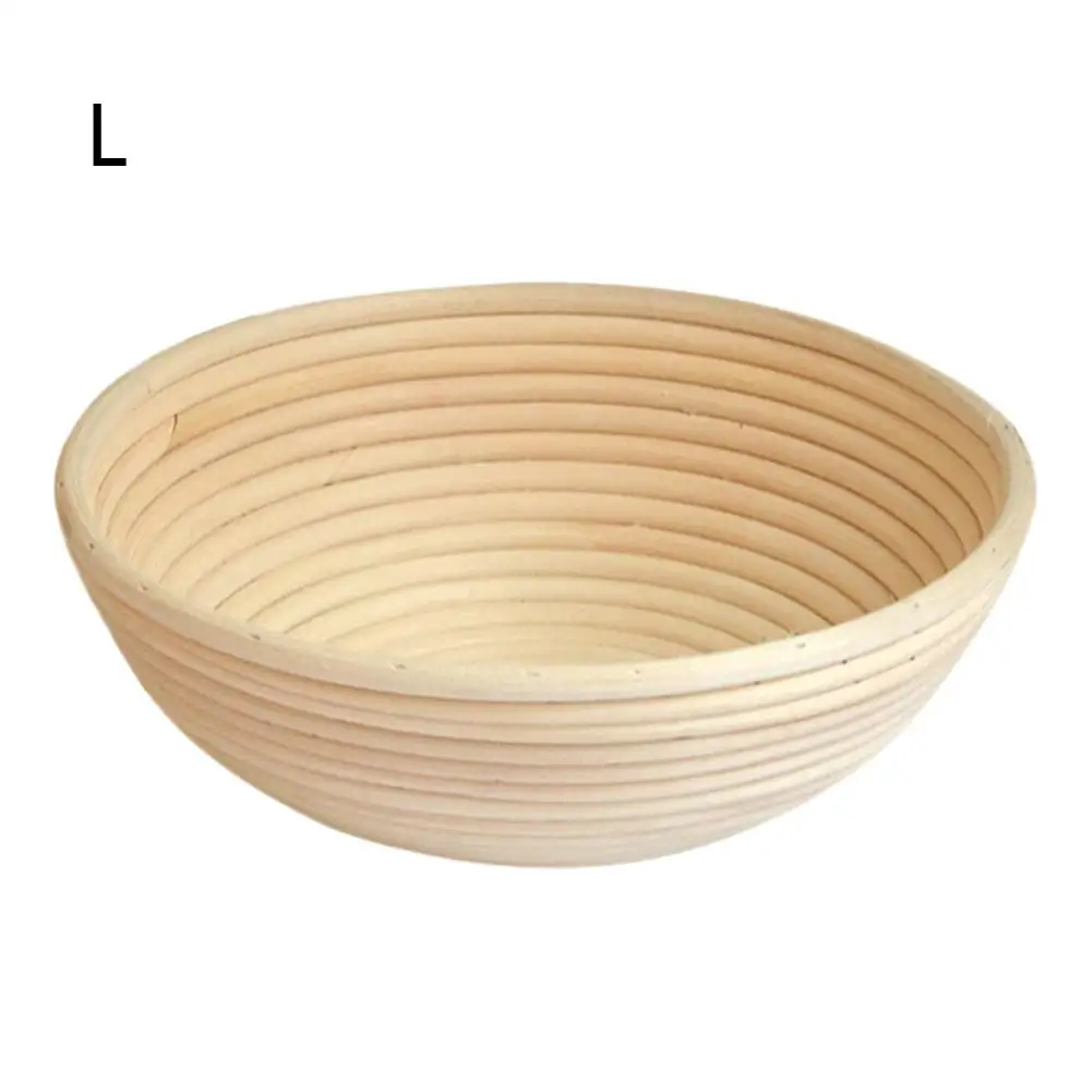 L 20x8CM 4 размера ферментация ротанга Корзина круглая Brotform хлеб доказательство корзина тесто изоляция Цветущая корзина баннет выпечки инструменты - Цвет: L 20x8CM