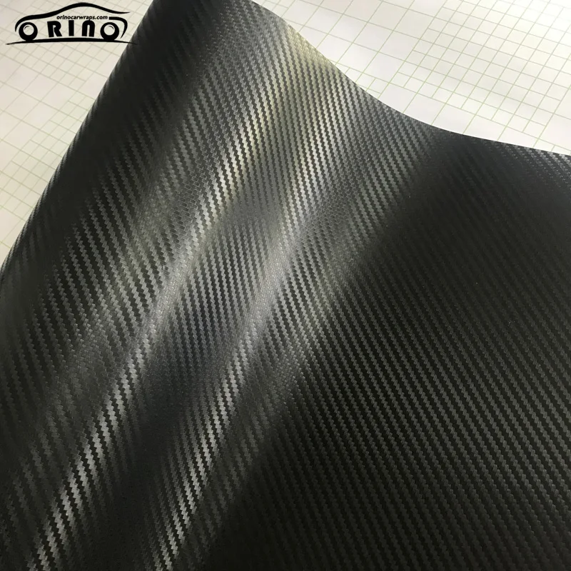 Black 3D Carbon Fiber Vinyl Film Wrap-2