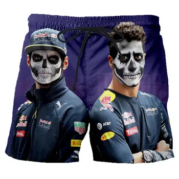 

Harajuku Style Federer 3D Cool Print Shorts Street Punk Wind Unisex Summer Casual Men's Shorts Trend Men's Clothing