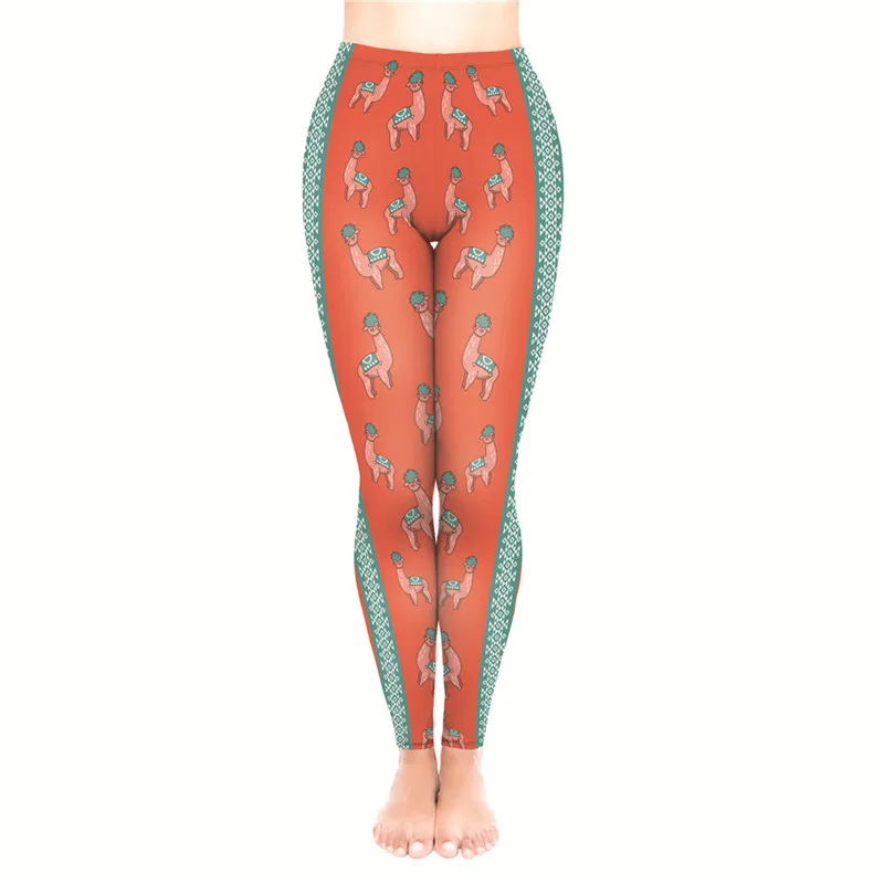 LEIMOLIS, 3d принт, рисунок из мультфильма, в полоску, альпака, красные, для фитнеса, пуш-ап, для тренировок, леггинсы для женщин, Harajuku, высокая талия, панк-рок, сексуальные леггинсы - Цвет: 54196
