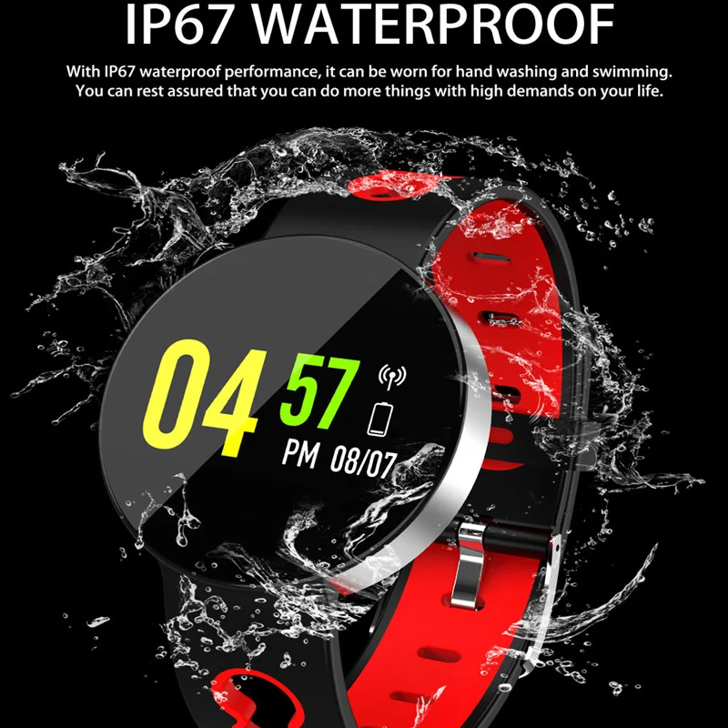  Smart Wristband Blood Pressure Heart Rate Monitor Fitness Tracker Ip67 Waterproof Pedometer Bracele - 4000484844721