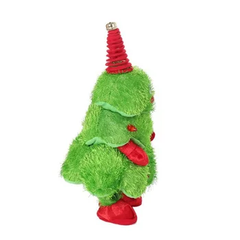 

Christmas Electric Singing And Dancing Santa Hat/Christmas Tree Plush Toy Funny Kids Gift tree Figurine Ornament