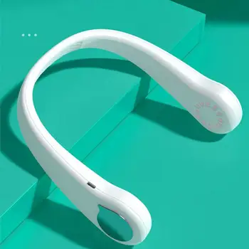 

Wearable Lazy Sports Halter Fan Mini Hanging Neck Fan USB Rechargeable Cover Halter Sports Fan Air Cooler Outdoor Furniture