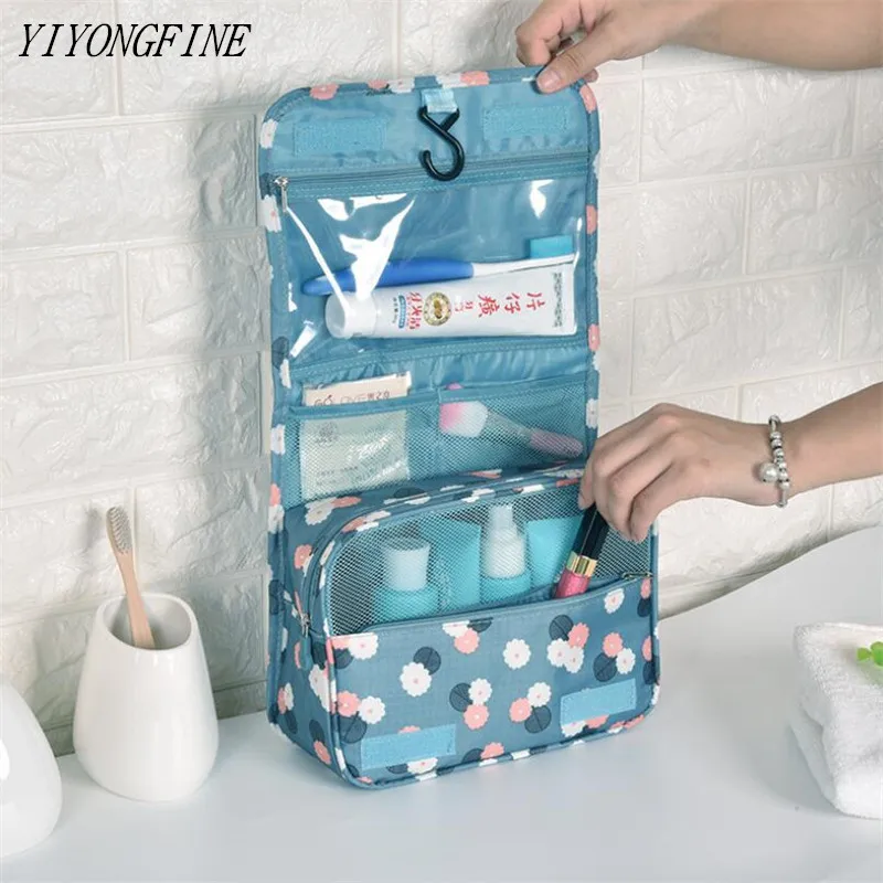 Нейлоновые косметички на ремешке для женщин водонепроницаемая сумка косметики