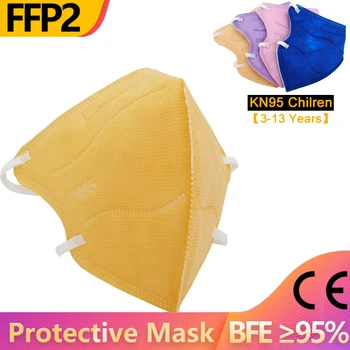 

10-100pcs Color Children KN95 Mask Reusable Child Filter Mask Hygienic Protective Mouth FFP2 FPP2 KN95 Dust Masks N95 Respirator