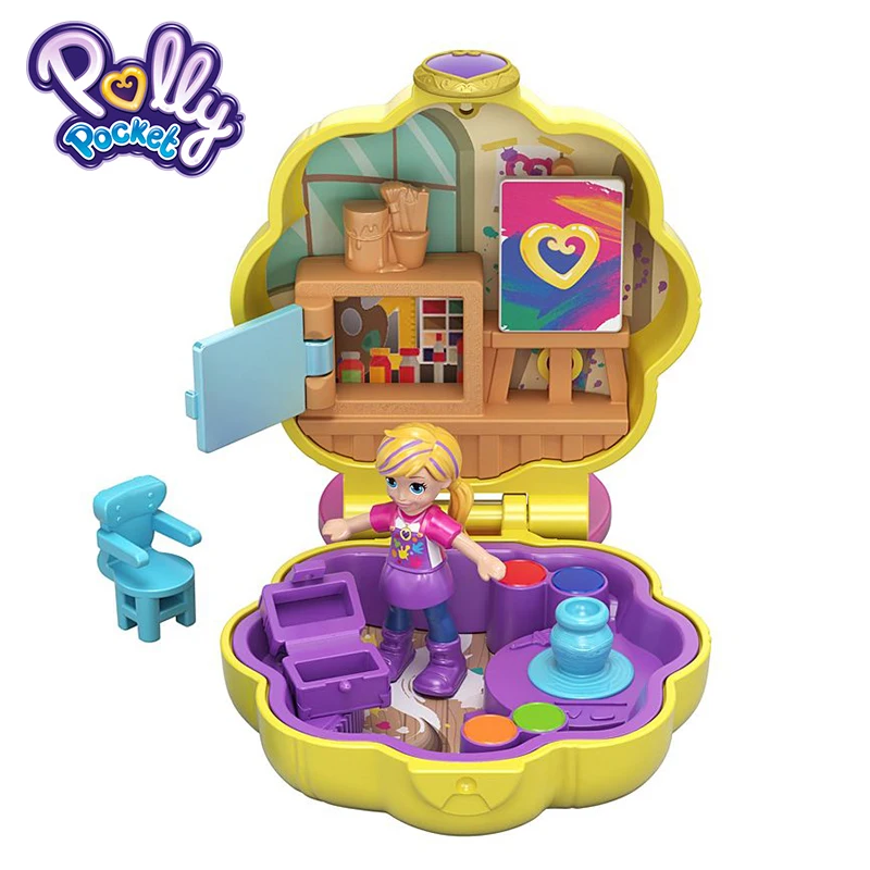 Polly Pocket Kid Toys Teeny Tot Nursery Collection Funny Theme Mini Cute Doll Toy With Beauriful Box FRY29 Gift Carry On Dolls