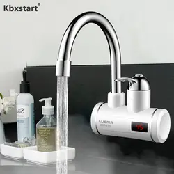 Kbxstart 220 В мгновенный Электрический водонагреватель кран дисплей температуры проточный водонагреватель для кухни и ванной комнаты 3000 Вт