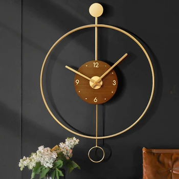 

Nordic Big Wall Clock Modern Design Luxury Creative Pendulum Wall Clock Minimalist Unique Living Room Wandklok Home Decor AD50WC