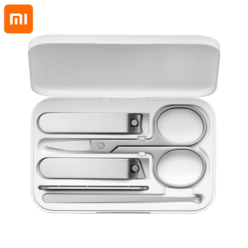 Кусачки для ногтей Xiaomi Mijia из нержавеющей стали с крышкой от брызг триммер