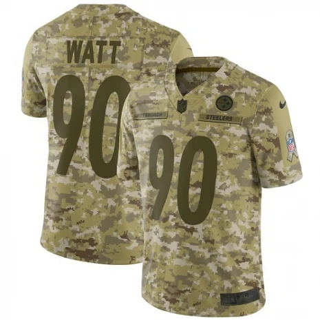 Men Все сшитые Питтсбург качественные мужские Steelers T. J. Watt Джерси - Цвет: Men