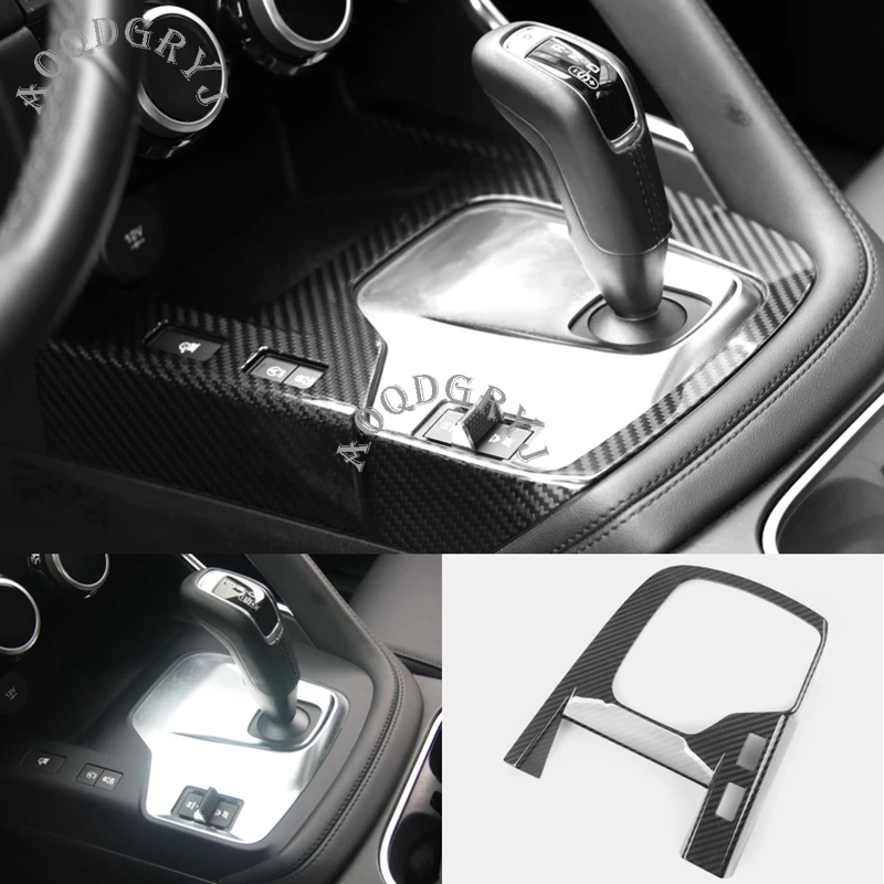 

Dry Carbon Fiber Gear Shift Box Panel Cover Trim 1pcs for Jaguar E-PACE 2018-2020 Car Styling