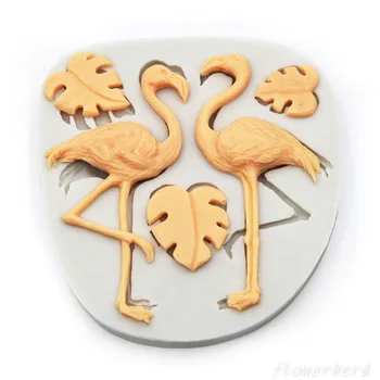 

Flamingo Cake Mold Silicone Mold Monstera Deliciosa Leaves Fondant Mold Chocolate Mold Cake Decorating Tools Lace Cake Mould