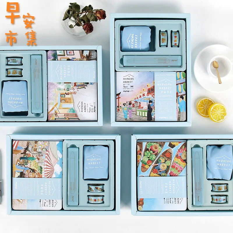 

Fortune Stationery Good Morning Market Creative Laptop Travel Notes Series Notebook Small Fresh Novice Account Book
