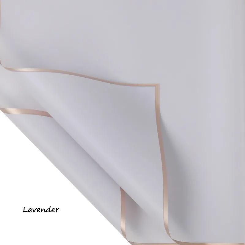Lavender 5 шт./упак. Макарон сплошной цвет водонепроницаемая полупрозрачная бумага цветочный упаковочный материал для подарков Поставки цветов создание скрапбука своими руками бумага - Цвет: Lavender