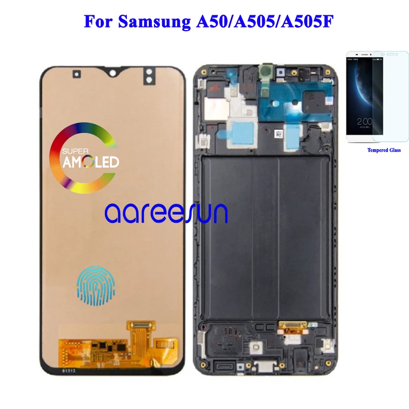 Super AMOMLED OELD LCD For Samsung A50 2019 A505 lcd Screen Touch Digitizer Assembly | Мобильные телефоны и аксессуары