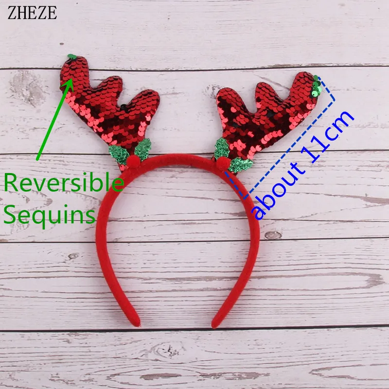 Trendy Christmas Headbands For Children Girls Xmas Tree Party Hats Hair Band Clasp Head Hoop Decoration Accessories Gifts