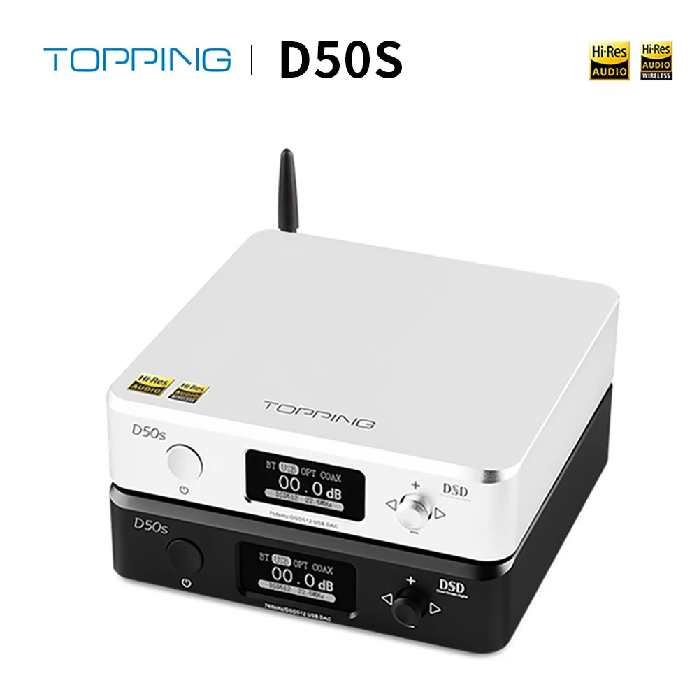 Topping D50S dac аудио усилитель hifi декодер es9038q2m dsd usb amp XMOS XU208 портативные