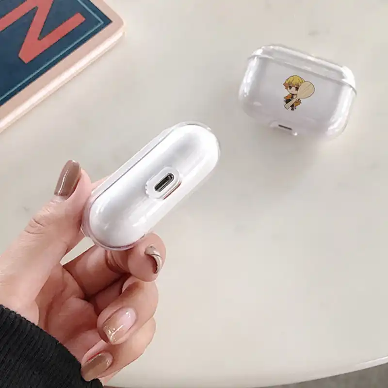 Чехол для наушников Airpods 1/2/3 с изображением аниме рассекающий демонов: Kimetsu No Yaiba