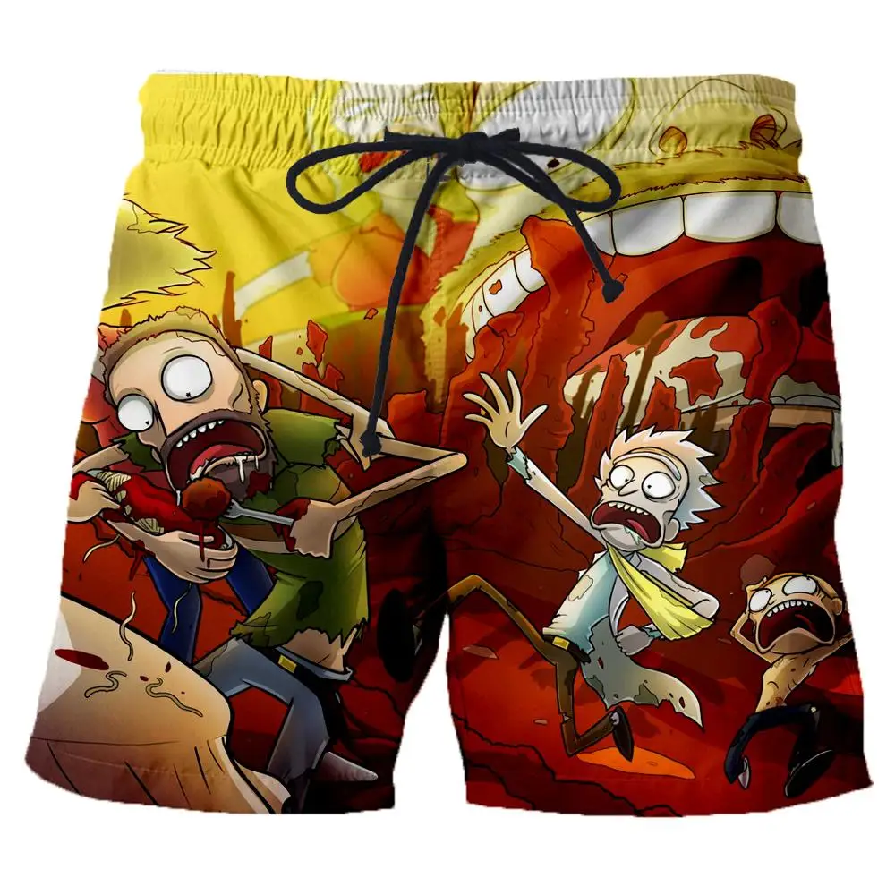 3D Rick and Moti принт Летняя мода хип хоп тренды мужские/женские уличные шорты Повседневная Свободная большого размера Harajuku шорты