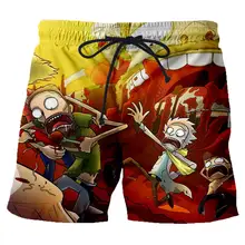 3D Rick and Moti принт Летняя мода хип хоп тренды мужские/женские уличные шорты Повседневная Свободная большого размера Harajuku шорты