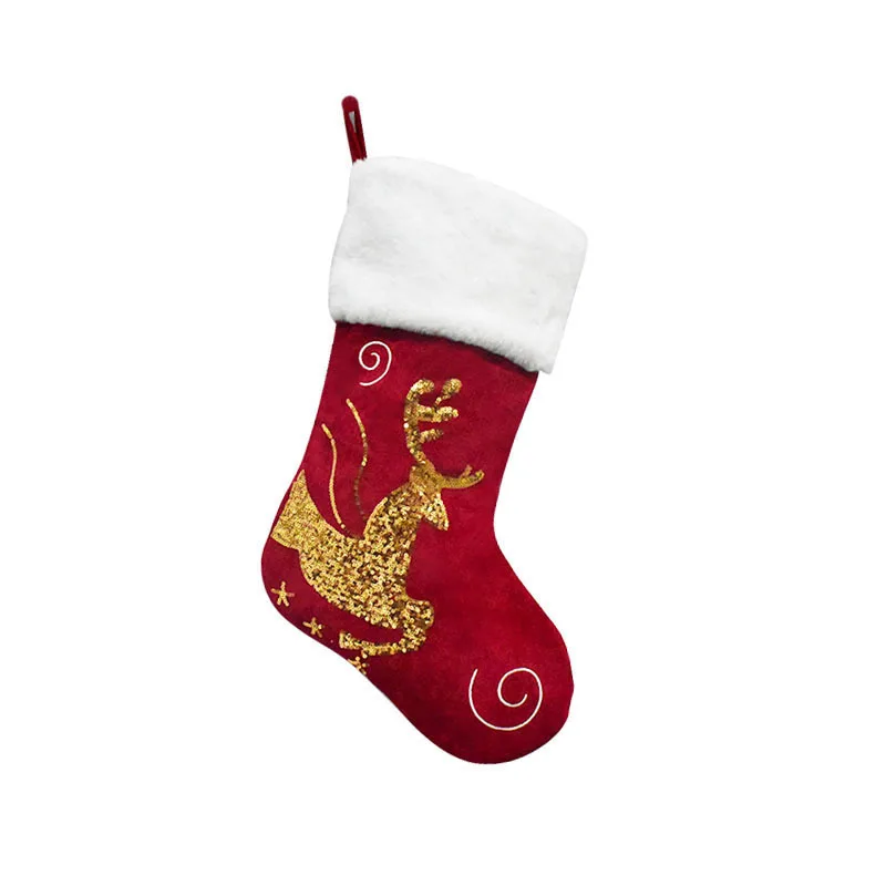 Personalised Christmas Stocking Santa Sack Christmas Eve Bag First Gift Stocking Holiday Decorations