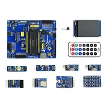 Open16F877A посылка# PIC16F877A-I/P PIC16F877A MCU PIC16F 8-bit RISC PIC оценка макетной платы+ 11 дополнительных модулей