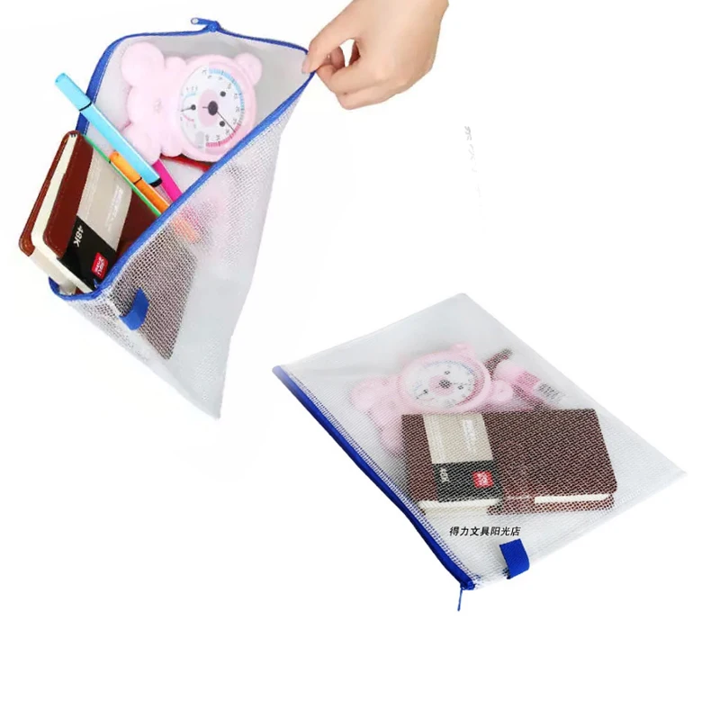 A4 Clear Plastic Zip File Bags Storage Waterproof Document Protective