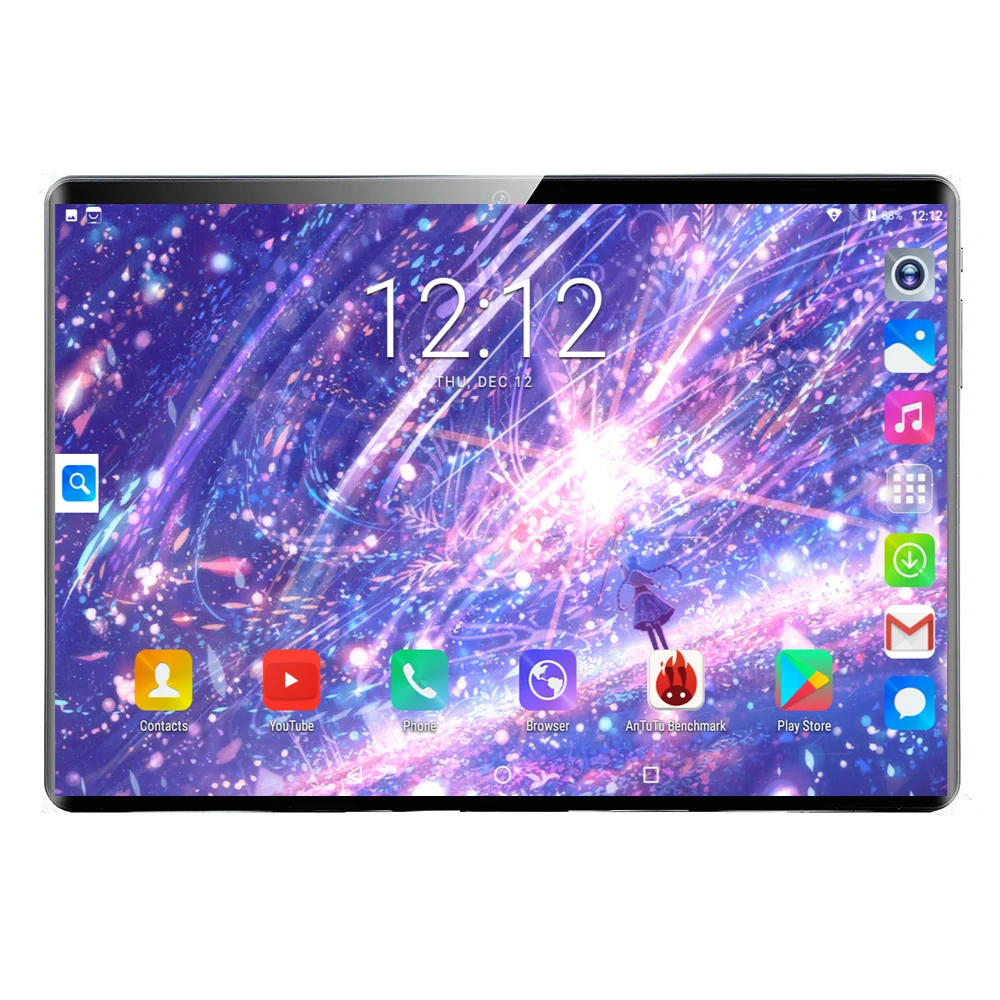 Планшетный ПК 10 дюймов Octa Core 3g Телефонный звонок 10,1 Планшеты 6G+ 64G Android 9,0 tab Google Рынок gps, Wi-Fi, FM, Bluetooth