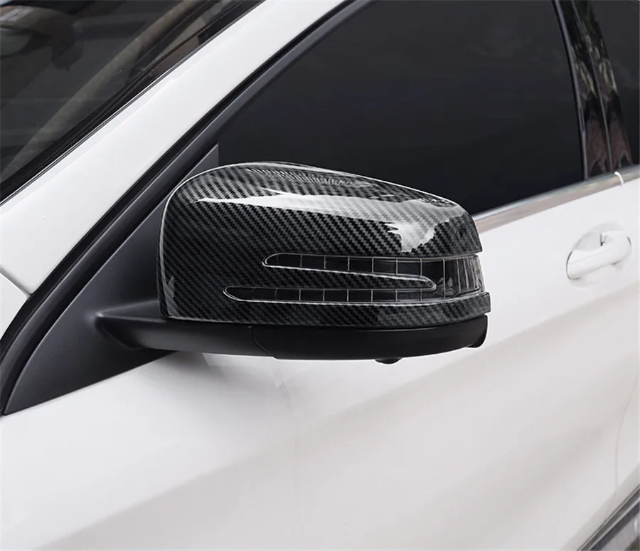 2x боковое зеркало крышки для Mercedes CL M GLE GLS класс углеродного волокна печатных цвет