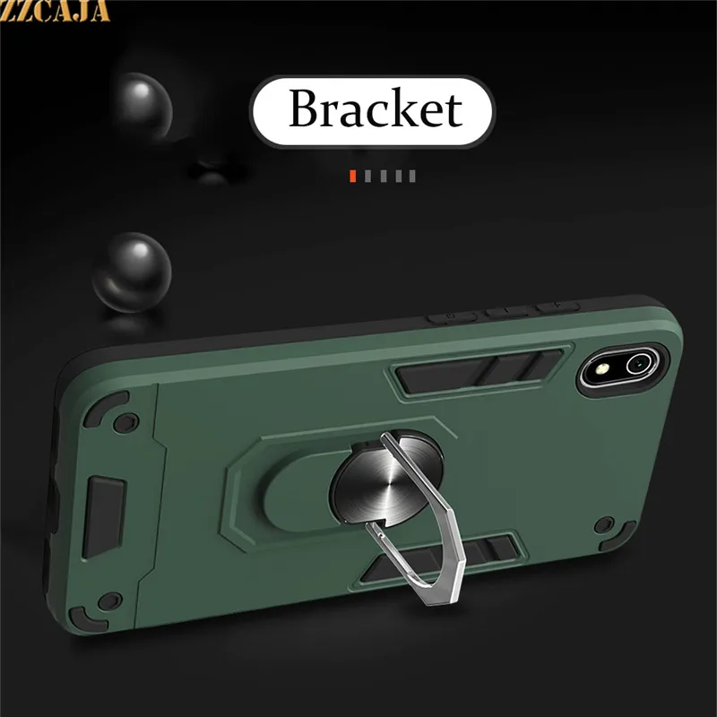 Magnetic Shockproof Case For Xiaomi Note 10 Mi 9T Pro CC9e A1 A2 Lite A3 5X 6X 7S X1 3 in 1Ring Stand Phone Cover Holder | Мобильные
