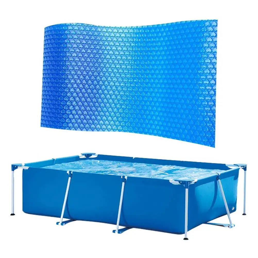 

Solar Tarpaulin Rectangular Swimming Pool Protection Cover Heat Insulation Film For Indoor Outdoor Frame Pool