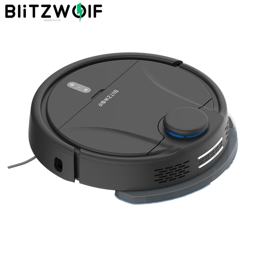 BlitzWolf BW VC2 умный робот пылесос с 380 мл пылью и 100 резервуаром для воды 2200Pa сильная
