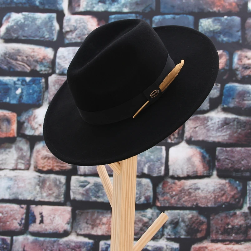 Gemvie New 100% Wool Felt Hat Cowgirl 