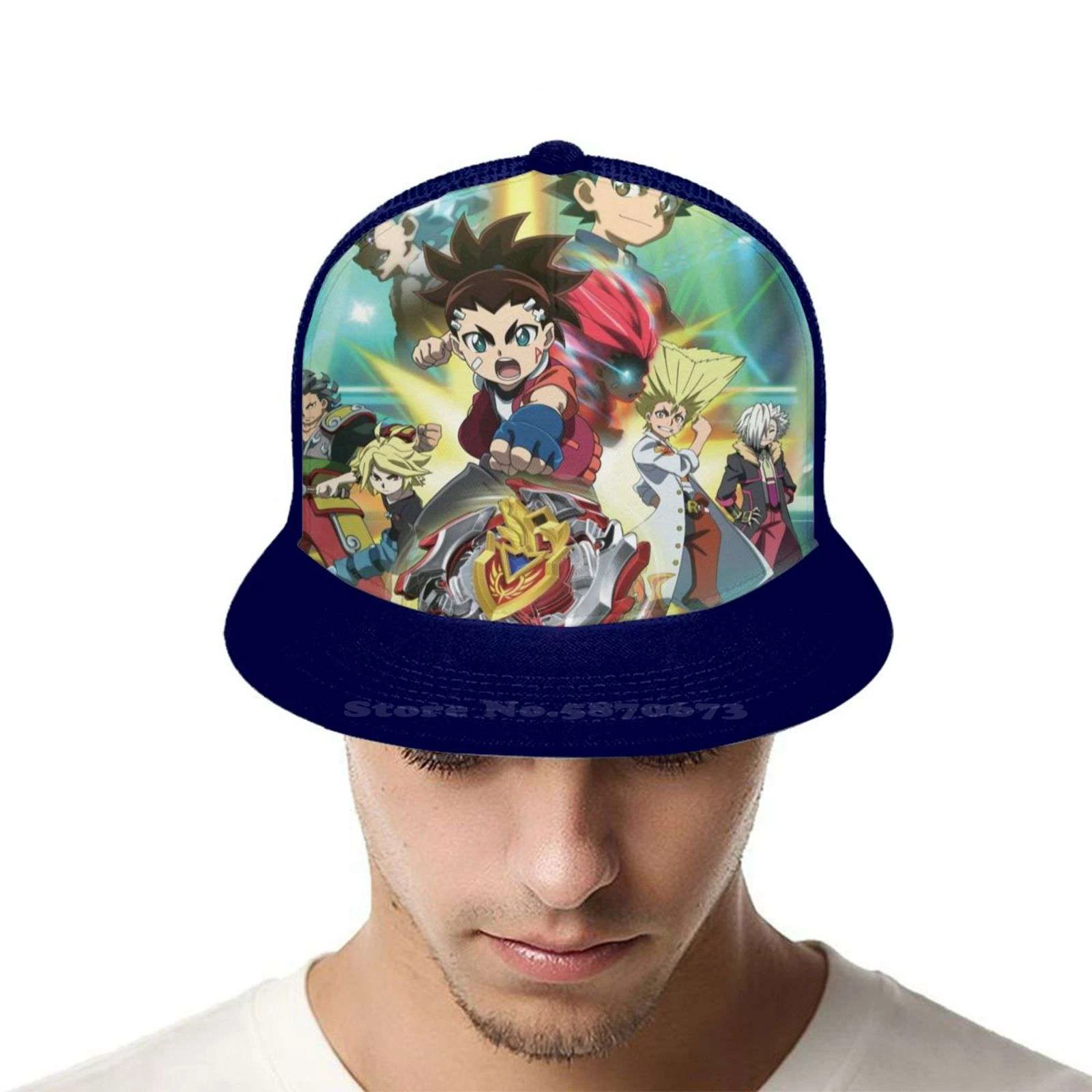 Beyblade Burst Turbo Flat Cap Curved Hat Mesh Snap Back Cap Beyblade Burst Turbo Anime Manga Evolution Chouzetsu Blader Cho Z Baseball Caps Aliexpress