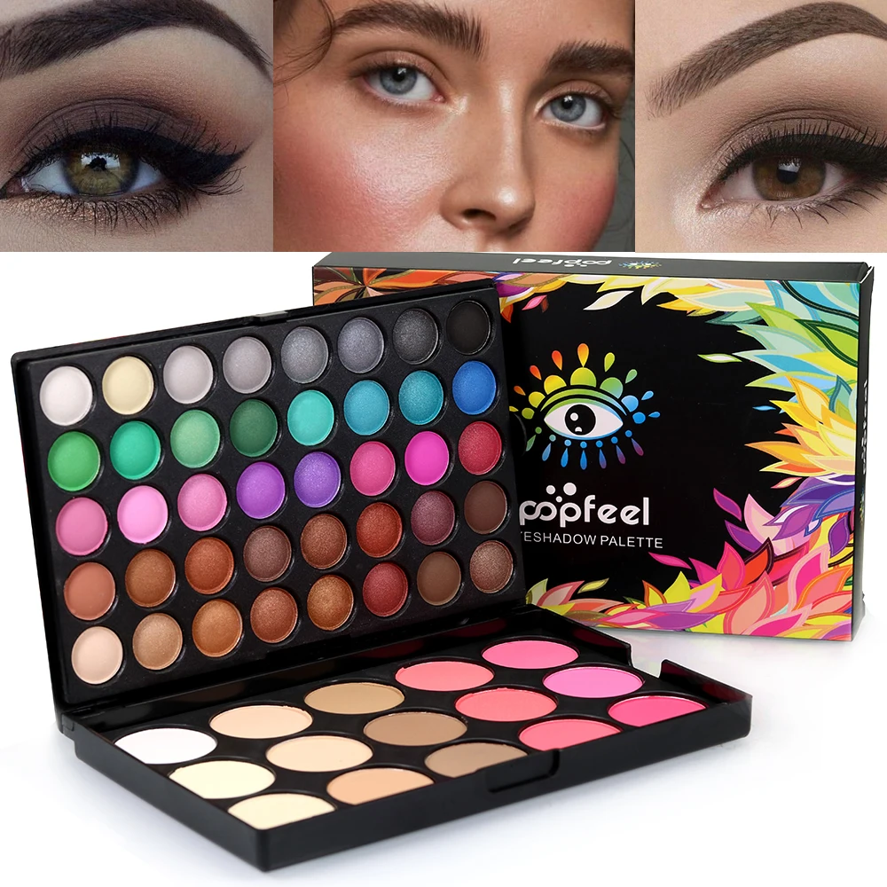 55 Color Makeup Set Eyeshadow Palette Matte Eye Shadow Powder Waterproof Highlighter Shimmer Makeup Pigment Long-lasting blush 55 Color Makeup Set Eyeshadow Palette Matte Eye Shadow Powder Waterproof Highlighter Shimmer Makeup Pigment Long-lasting blush