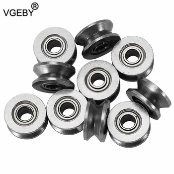 

10Pcs 624ZZ Ball Bearings V/U Groove Pulley Bearing Used In Rail Track Linear Motion System Ball Bearing Hardware 2 Types