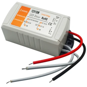 

DC 12V 18W Low Voltage LED Driver Power Supply Transformer Adapter Controller Power Supply 15mA For Light Emitting Diode