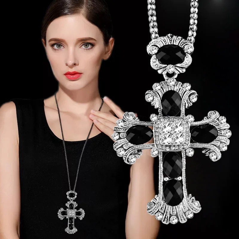 big cross necklace for men and women