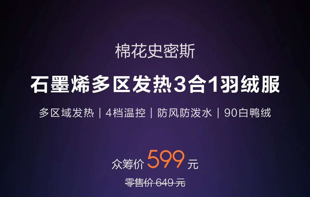 Xiaomi мульти-зоны нагрева три в одном смарт-пуховик хлопок Смит независимый контроль различных зон температуры