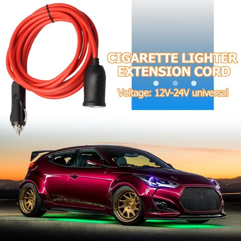 12V 24V автомобильный аксессуар гнездо для автомобильного прикуривателя кабель удлинитель 3,6 м/12ft подключение к автомобильному прикуривателю Мужской к женскому удлинитель