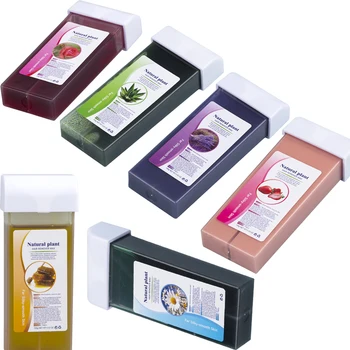 

100g Depilatory Soft Satin Smooth Wax Beans Organic Hair Removal Wax Kits for Wax Warmer Heater Machine Hot Waxing Paste Strips